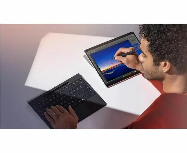 Alt view image 12 of 12 - Microsoft Surface Pro Flex Keyboard - Black with Bold Keyset - Wireless Connectivity - Bluetooth - 32.81 ft CoPilot, Mute, Snipping, Screen Brightness, Media Player Hot Key(s) - Windows 11 - Notebook/