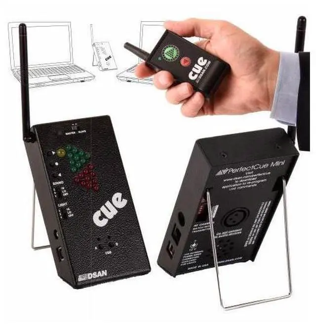 Main image of DSAN PerfectCue Mini with PC-AS4 3-Button + Green Laser Transmitter #PC-MINI-AS4
