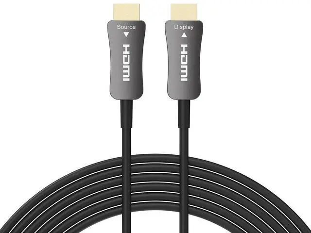Alt view image 3 of 7 - DVDO 50' 4K HDMI 2.0 Active Optical Fiber Cable, Black