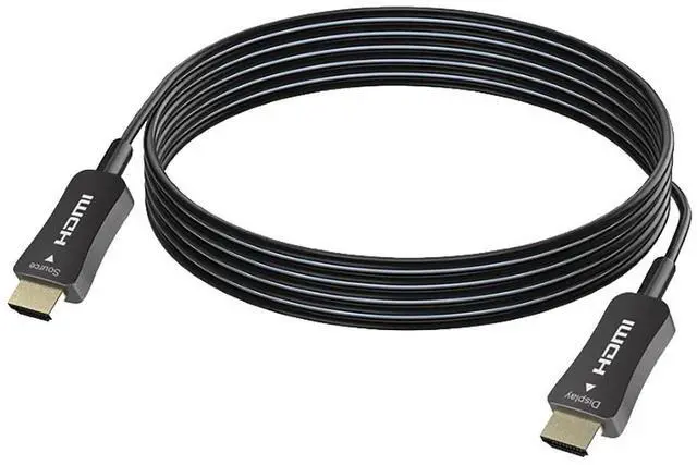 Alt view image 4 of 7 - DVDO 50' 4K HDMI 2.0 Active Optical Fiber Cable, Black