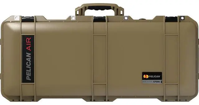 Alt view image 3 of 4 - Pelican 1705 Air Waterproof Long Hard Case with Foam Insert, OCP Tan
