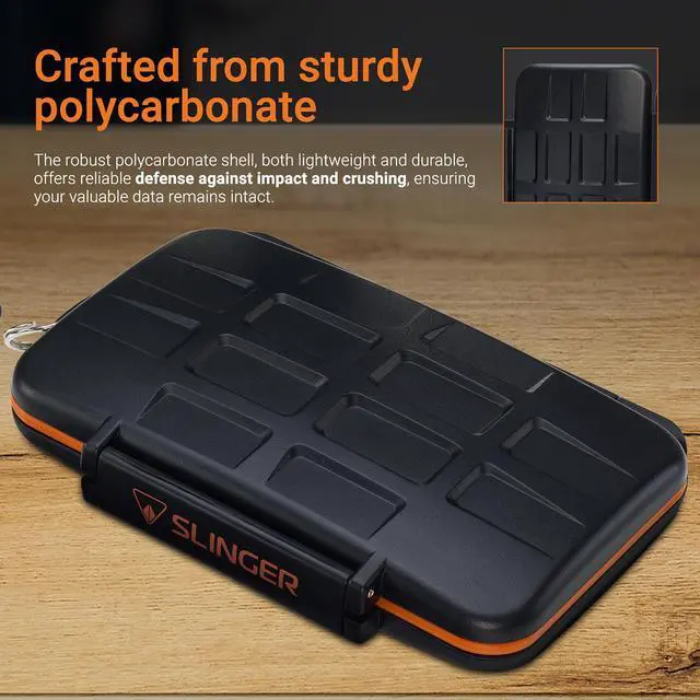 Alt view image 5 of 7 - Slinger Card Caddy Memory Card Case for XQD or CFexpress Type-B Cards, Black