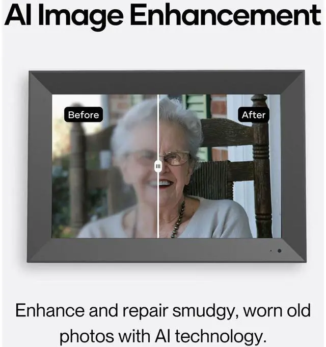 Alt view image 8 of 8 - Cozyla 10.1" WXGA Wi-Fi Touchscreen Digital Picture Frame, Black