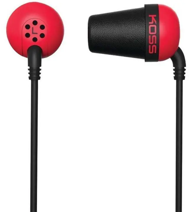 Alt view image 7 of 7 - KOSS Red PLUGR Earbud Noise Isolating