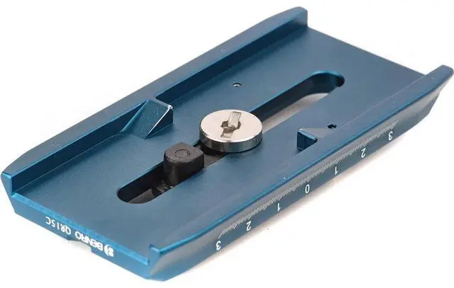 Alt view image 2 of 7 - Benro QR15C Quick Release Plate for KH25PC and KH26PC Video Head, Blue