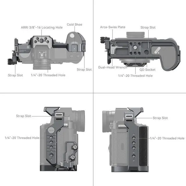 Alt view image 2 of 7 - SmallRig Full Camera Cage Kit for Leica SL3