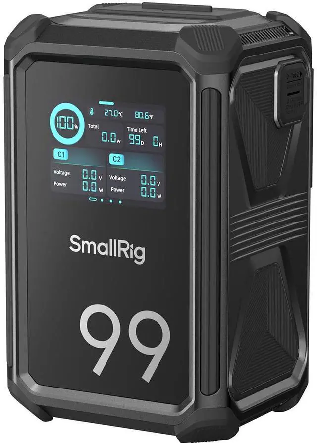 Main image of SmallRig X99 99Wh 14.54V 6800mAh X-Touch Smart Triple-Proof Li-Ion V-Mount Battery