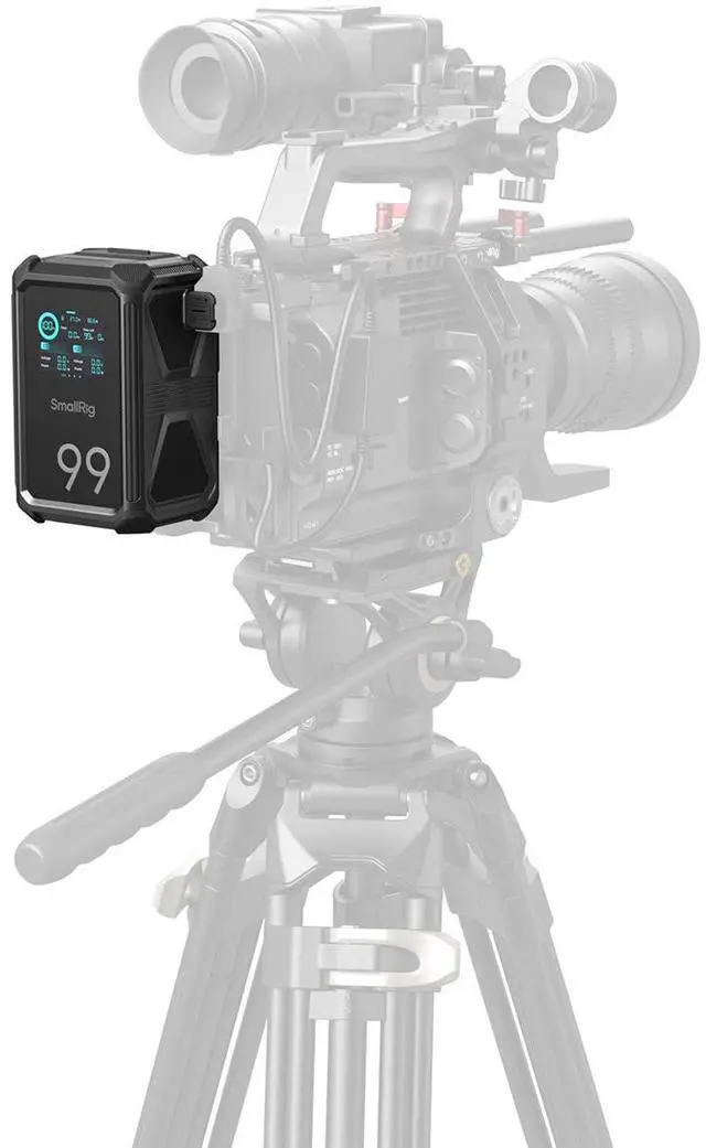 Alt view image 2 of 7 - SmallRig X99 99Wh 14.54V 6800mAh X-Touch Smart Triple-Proof Li-Ion V-Mount Battery