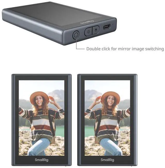 Alt view image 4 of 6 - SmallRig 3.9" Wireless Video Monitor for Phone, Black