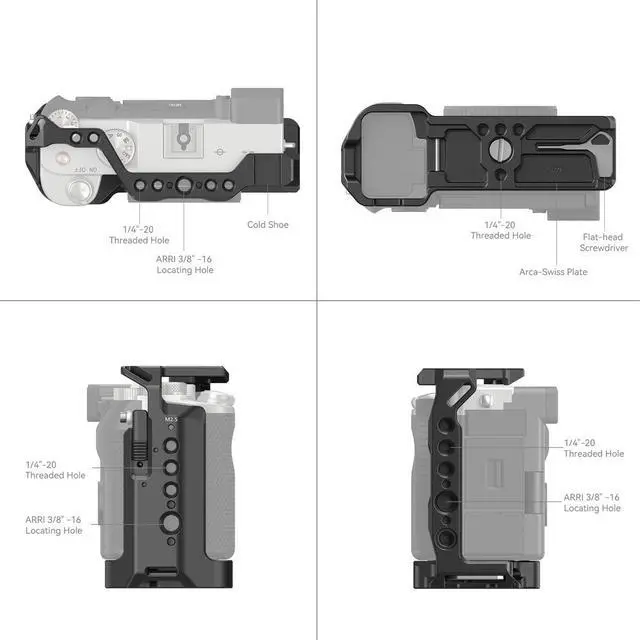 Alt view image 5 of 7 - SmallRig Full Cage for Sony Alpha 7C