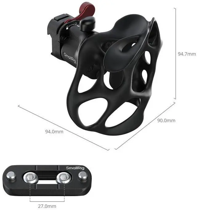 Alt view image 2 of 7 - SmallRig ImageGrip Series Right Side Liquid Handle Grip with NATO Clamp