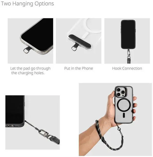Alt view image 5 of 7 - SmallRig FilMov Smartphone Wrist Strap, Black