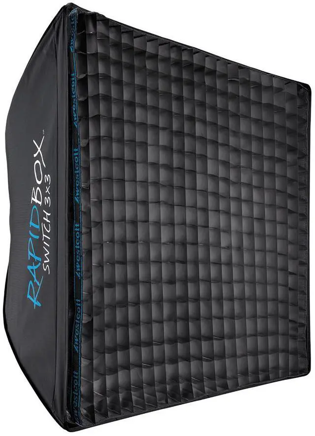 Alt view image 2 of 2 - Westcott 40-Degree Egg Crate Grid for Rapid Box Switch 3 x 3 with Carry Case