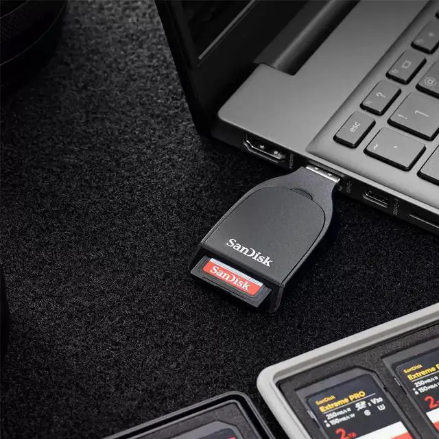Alt view image 2 of 4 - SanDisk SDDR-C731-GNANN USB Type A 3.2 Gen 1 (works with Type A 2.0 and 3.0 ports) Card Reader