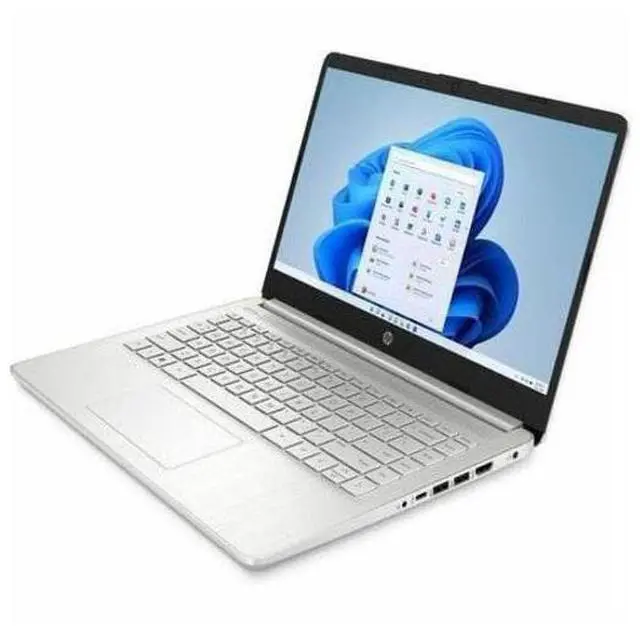 Alt view image 2 of 8 - HP 14-dq3120nr 14" HD Laptop, Intel Celeron N4500 1.1GHz, 4GB RAM, 64GB eMMC, Windows 11 Home S Mode, Snowflake White
