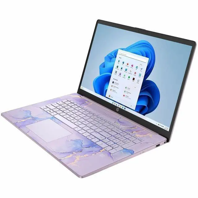 Alt view image 4 of 6 - HP 17-cn0513nr 17.3" HD+ Laptop, Intel Celeron N4500 1.1GHz, 4GB RAM, 256GB SSD, Windows 11 Home, Winter Lavender/Natural Silver