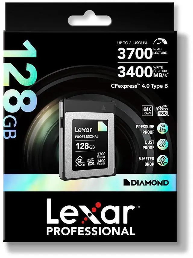 Alt view image 6 of 7 - Lexar Diamond Series Professional 128GB CFexpress 4.0 Type-B Memory Card
