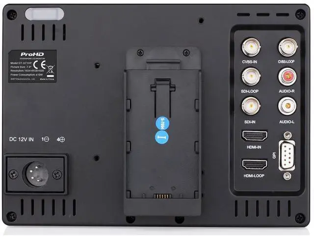Alt view image 4 of 7 - JVC DT-X71HP ProHD 7" AC/DC Portable HD & C2K LCD Monitor