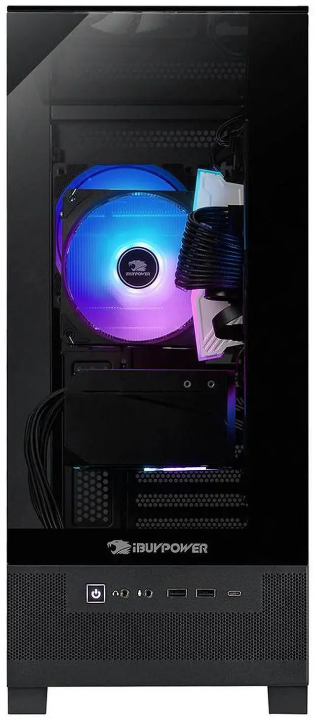 Alt view image 11 of 14 - iBUYPOWER Element SE Gaming PC Desktop - AMD Ryzen 7 5700, NVIDIA GeForce RTX 5050 8GB, 16GB DDR4 Non-RGB RAM, 1TB NVMe SSD