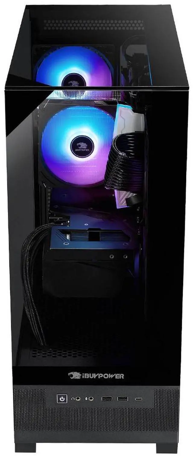 Alt view image 12 of 14 - iBUYPOWER Element SE Gaming PC Desktop - AMD Ryzen 7 5700, NVIDIA GeForce RTX 5050 8GB, 16GB DDR4 Non-RGB RAM, 1TB NVMe SSD