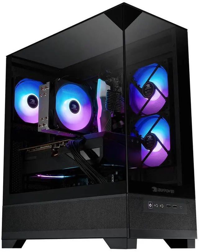 Alt view image 9 of 14 - iBUYPOWER Element SE Gaming PC Desktop - Intel Core i5 14400F, NVIDIA GeForce RTX 5050 8GB, 16GB DDR5 RGB RAM, 1TB NVMe SSD