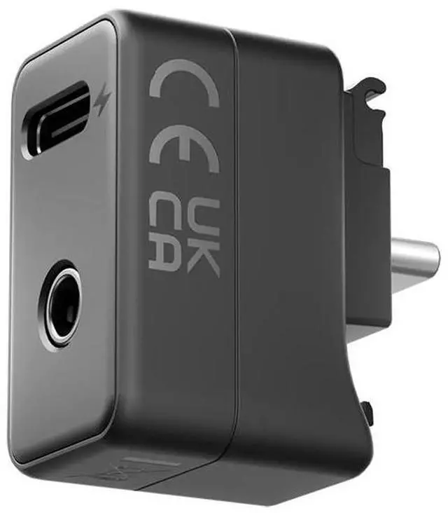 Alt view image 2 of 7 - Insta360 Microphone Adapter for X5 Action Camera, Black