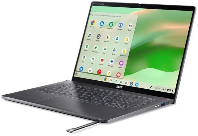 Alt view image 7 of 10 - Acer Chromebook   14" Touchscreen 2 in 1 Chromebook - WUXGA - 1920 x 1200 - Intel Core i3 13th Gen i3-1315U Hexa-core (6 Core) 1.20 GHz - 8 GB Total RAM - 256 GB SSD - Iron Model CP714-2WN-320J