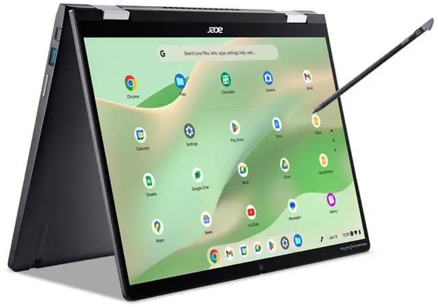 Alt view image 9 of 10 - Acer Chromebook   14" Touchscreen 2 in 1 Chromebook - WUXGA - 1920 x 1200 - Intel Core i3 13th Gen i3-1315U Hexa-core (6 Core) 1.20 GHz - 8 GB Total RAM - 256 GB SSD - Iron Model CP714-2WN-320J