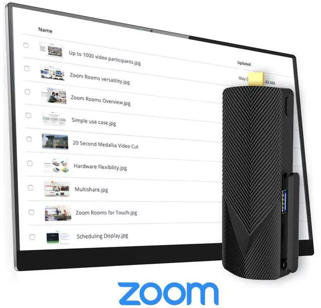 Alt view image 5 of 10 - Azulle Access Pro Mini PC Stick Alder Lake Series with Zoom - Intel - N100 - Quad-core (4 Core) - 8 GB - LPDDR4 - 128 GB Flash Memory - Intel - UHD Graphics - Wireless LAN - Bluetooth - HDMI - 2 x Num