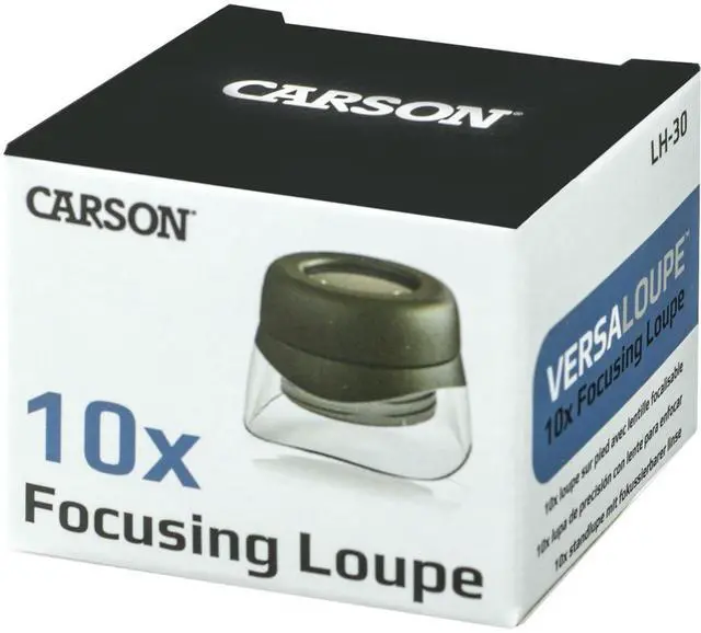 Alt view image 7 of 7 - Carson LH-30 VersaLoupe 10x Power Focusing Loupe Magnifier