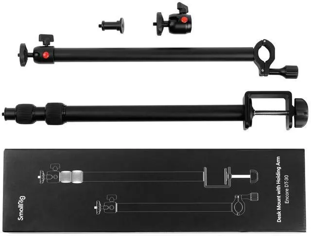 Alt view image 2 of 7 - SmallRig DT-30 Encore Desk Mount Stand with Ball Head and Holding Arm