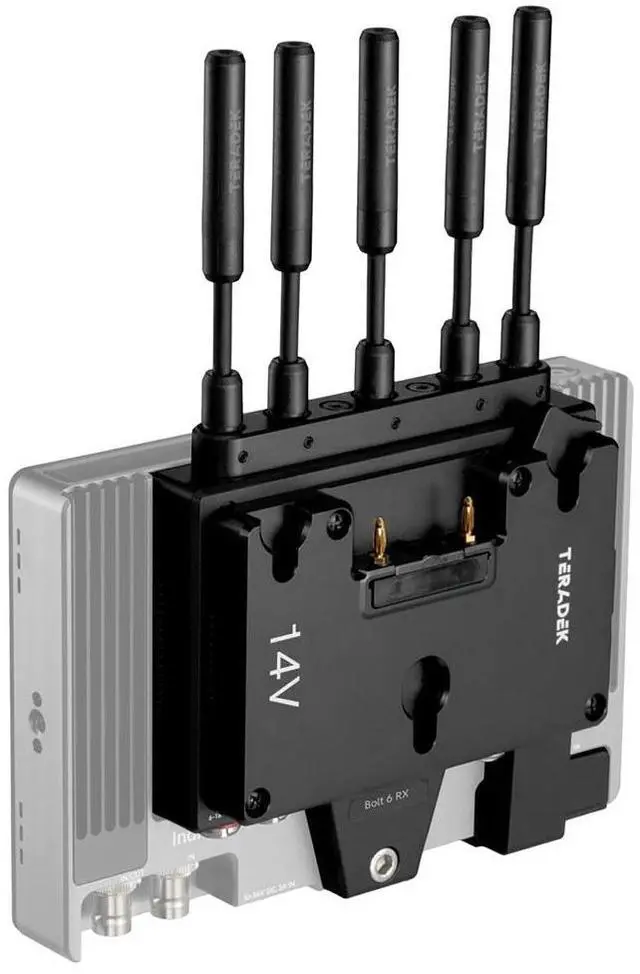 Alt view image 2 of 7 - Teradek Bolt 6 750 Receiver Monitor Module for SmallHD Smart 7 Monitors, Gold Mount, 750' Range