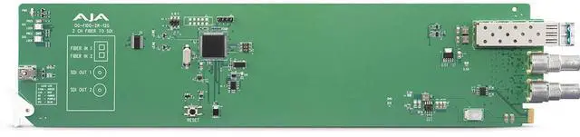 Alt view image 2 of 2 - AJA OG-FIDO-2R openGear 2-Channel Single Mode LC Fiber to 3G-SDI Receiver, DashBoard Support