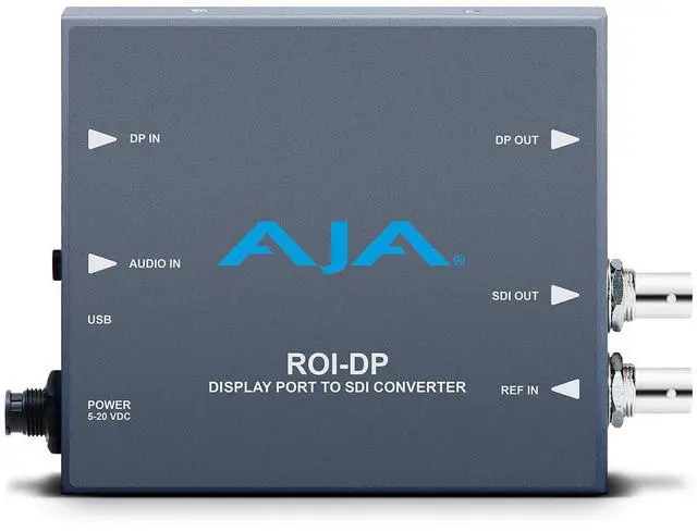 Alt view image 2 of 2 - AJA ROI-DP DisplayPort to SDI with ROI Scaling and Power Supply