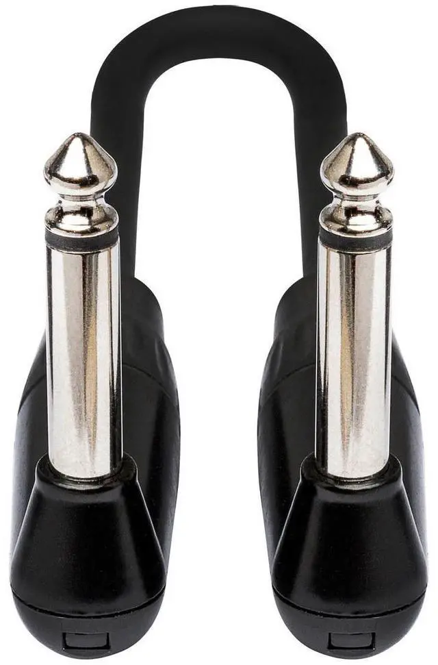 Alt view image 4 of 6 - hosa hgtr001rr rean right angle pro guitar patch cable, 12 inch