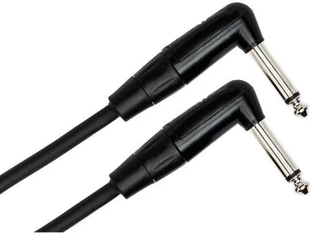 Alt view image 6 of 6 - hosa hgtr001rr rean right angle pro guitar patch cable, 12 inch