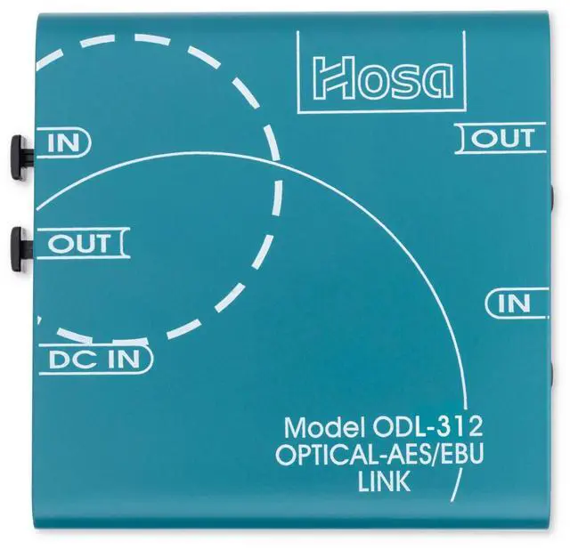 Alt view image 3 of 5 - Hosa Technology Digital Audio Interface, S/PDIF Optical to AES/EBU #ODL312