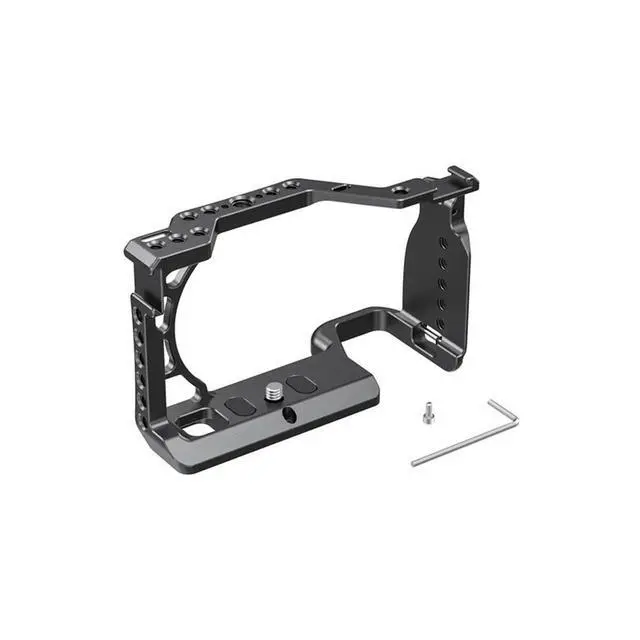 Alt view image 3 of 7 - SmallRig Full Camera Cage & Arri Locating Handle Kit for Sony A6600