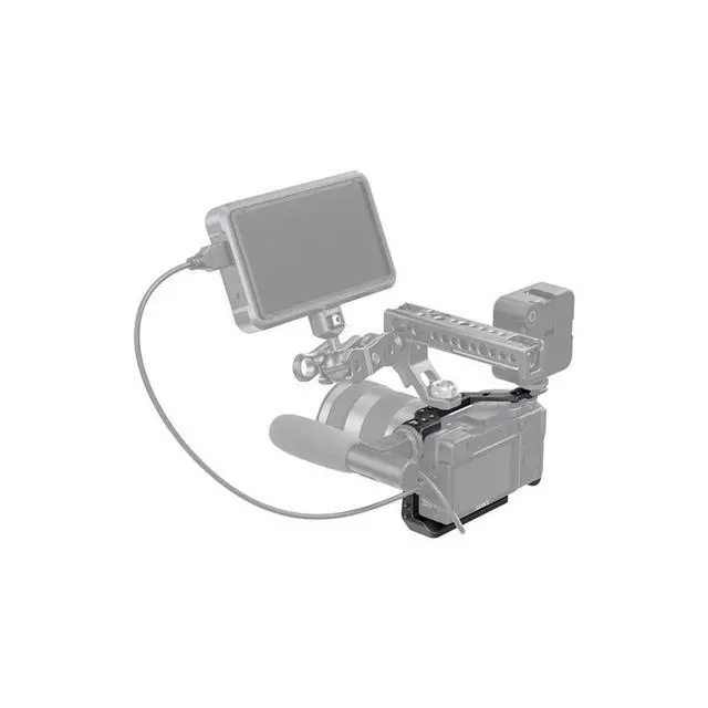 Alt view image 7 of 7 - SmallRig Full Camera Cage & Arri Locating Handle Kit for Sony A6600