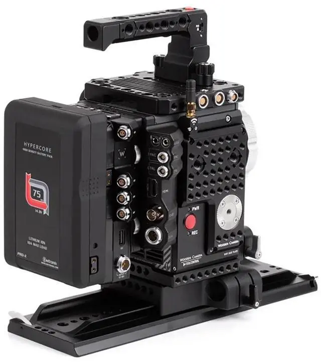 Alt view image 3 of 7 - Wooden Camera D-Box for Weapon/Scarlet-W/Raven Cameras and V-Mount Battery Plate