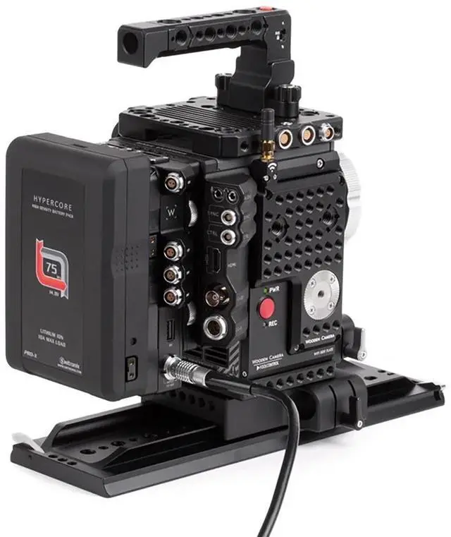 Alt view image 4 of 7 - Wooden Camera D-Box for Weapon/Scarlet-W/Raven Cameras and V-Mount Battery Plate