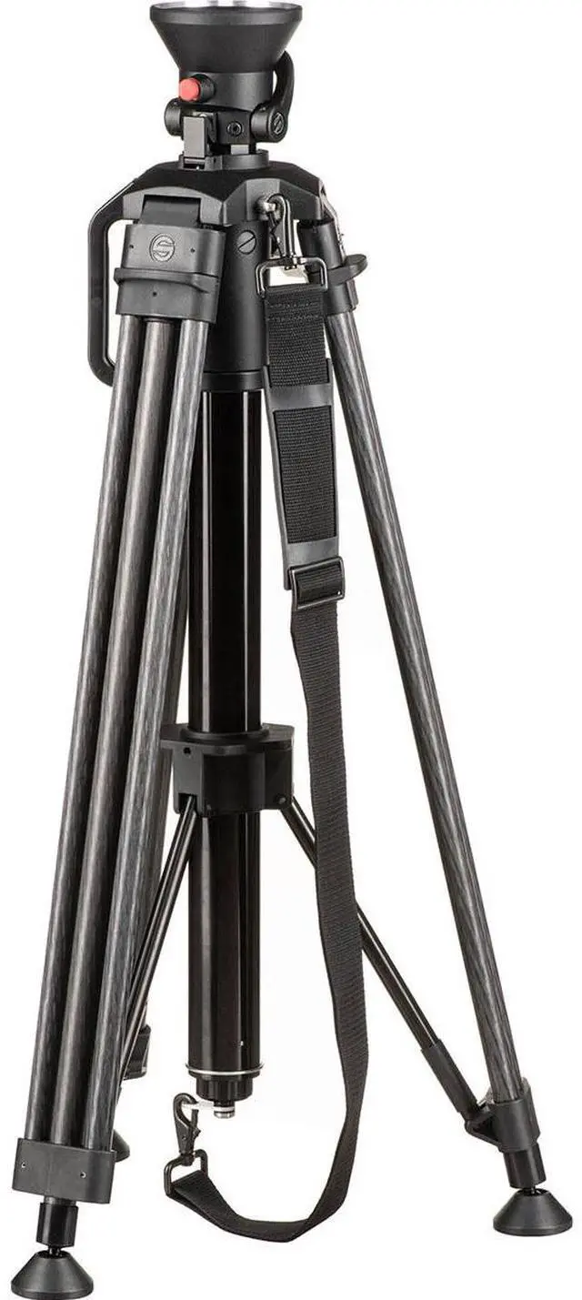 Alt view image 2 of 7 - Sachtler Hot Pod CF 14 2-Section Carbon Fiber Tripod Legs with 100mm Bowl and Mid-Level Spreader, 55 lbs Payload