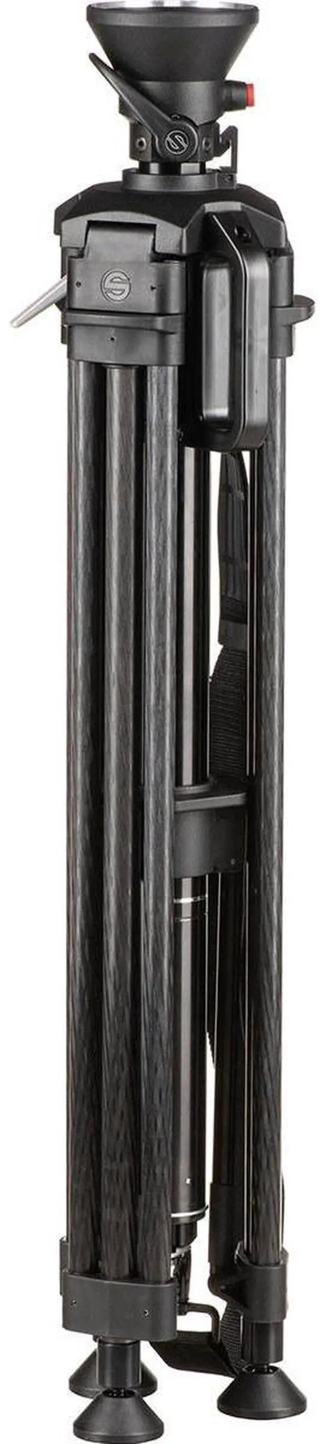 Alt view image 7 of 7 - Sachtler Hot Pod CF 14 2-Section Carbon Fiber Tripod Legs with 100mm Bowl and Mid-Level Spreader, 55 lbs Payload