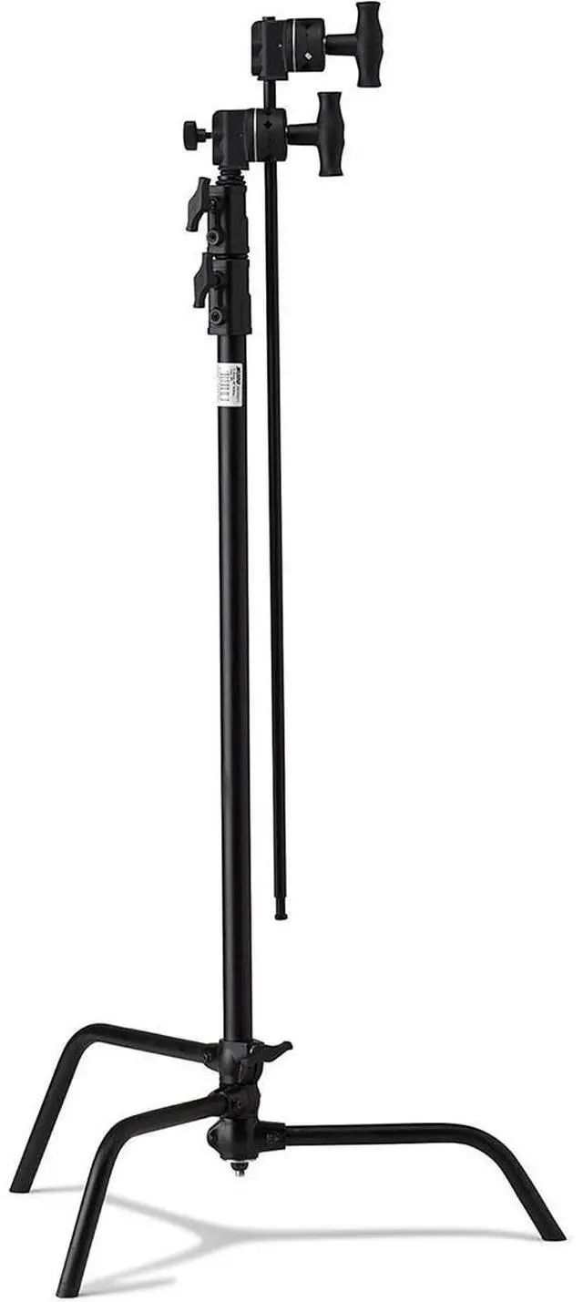 Alt view image 2 of 2 - Kupo 40" Master C-Stand with Sliding Leg Kit, Includes Stand, 2.5" Grip Head & 40" Grip Arm with Hex Stud, 10.6' Maximum Stand Height, Black