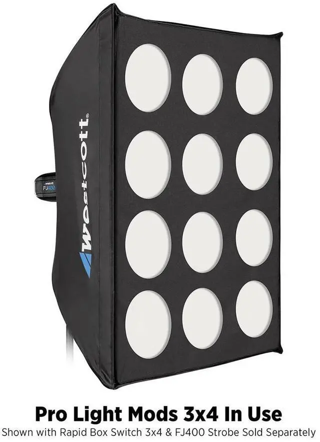 Alt view image 9 of 13 - Westcott Pro Light Adjustable Corner System Mods 3 x 4 with Travel Case (2-Pack)