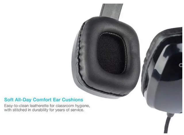 Alt view image 13 of 17 - Cyber Acoustics AC-6012 USB Stereo Headset