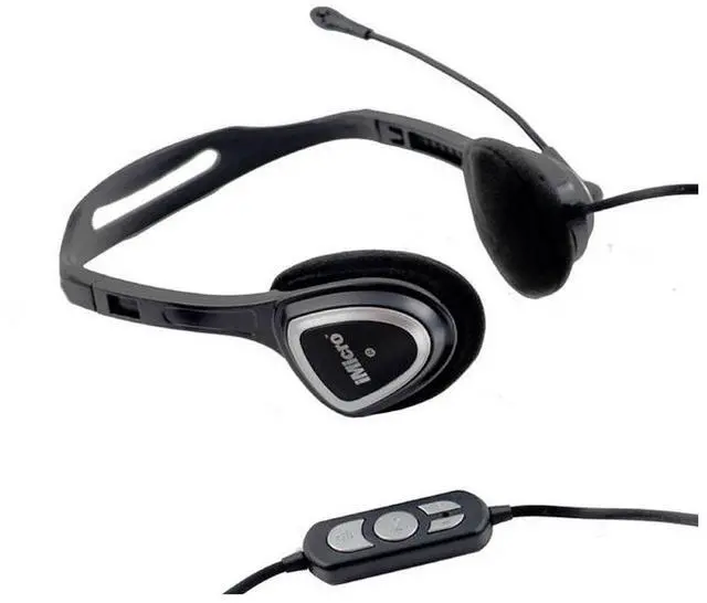 Alt view image 5 of 6 - iMicro IM320 USB Headset with Microphone, 5-Pack #SP-IM320 5