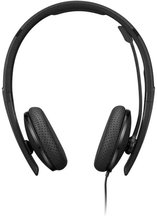 Alt view image 18 of 20 - Lenovo Wired VoIP Headset (Teams) - Stereo - USB Type C - Wired - 2.2 Kilo Ohm - 20 Hz - 20 kHz - Over-the-head - Binaural - Ear-cup - 5.86 ft Cable - Noise Cancelling Microphone - Black