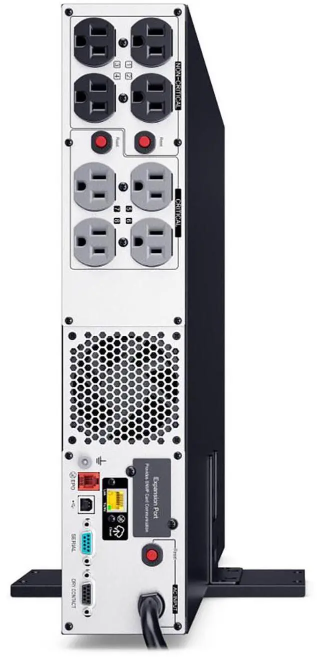 Alt view image 13 of 14 - CyberPower PRL1500RT2UC Smart App Sinewave UPS System, 1500VA/1500W, 8 Outlets, 2U Rack/Tower, AVR, Lithium
