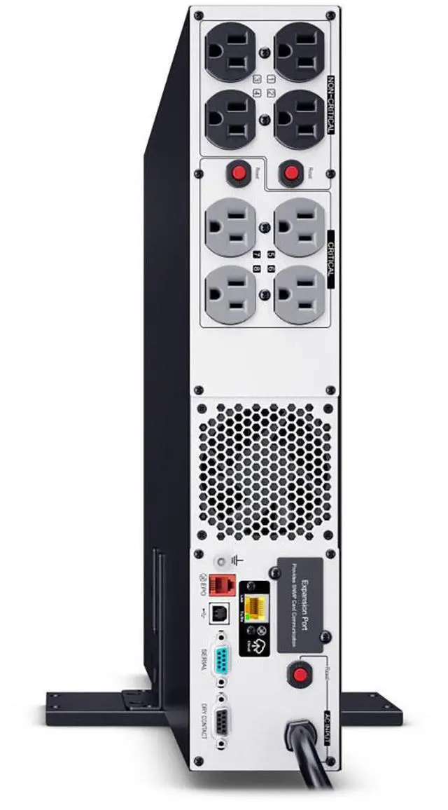 Alt view image 14 of 14 - CyberPower PRL1500RT2UC Smart App Sinewave UPS System, 1500VA/1500W, 8 Outlets, 2U Rack/Tower, AVR, Lithium